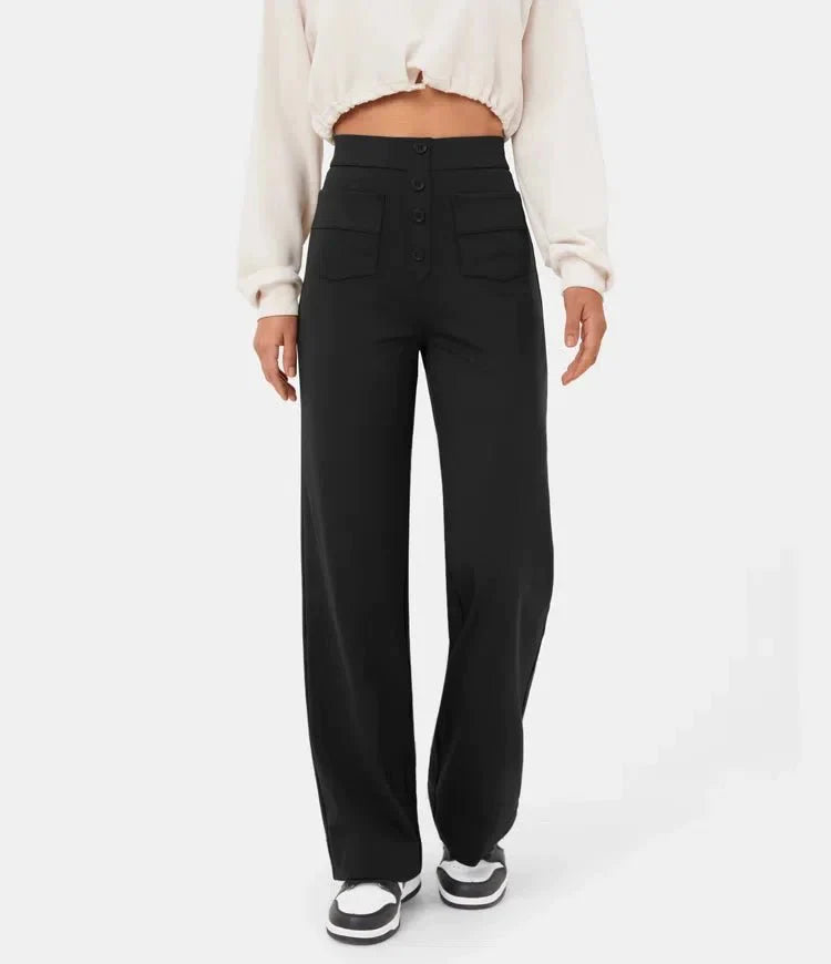 Lina™ | High waisted elastische broek