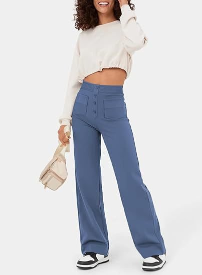 Lina™ | High waisted elastische broek